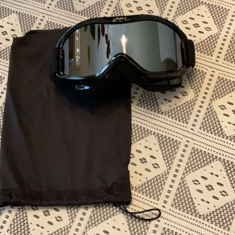 Juli Black Ski Goggles with Pouch